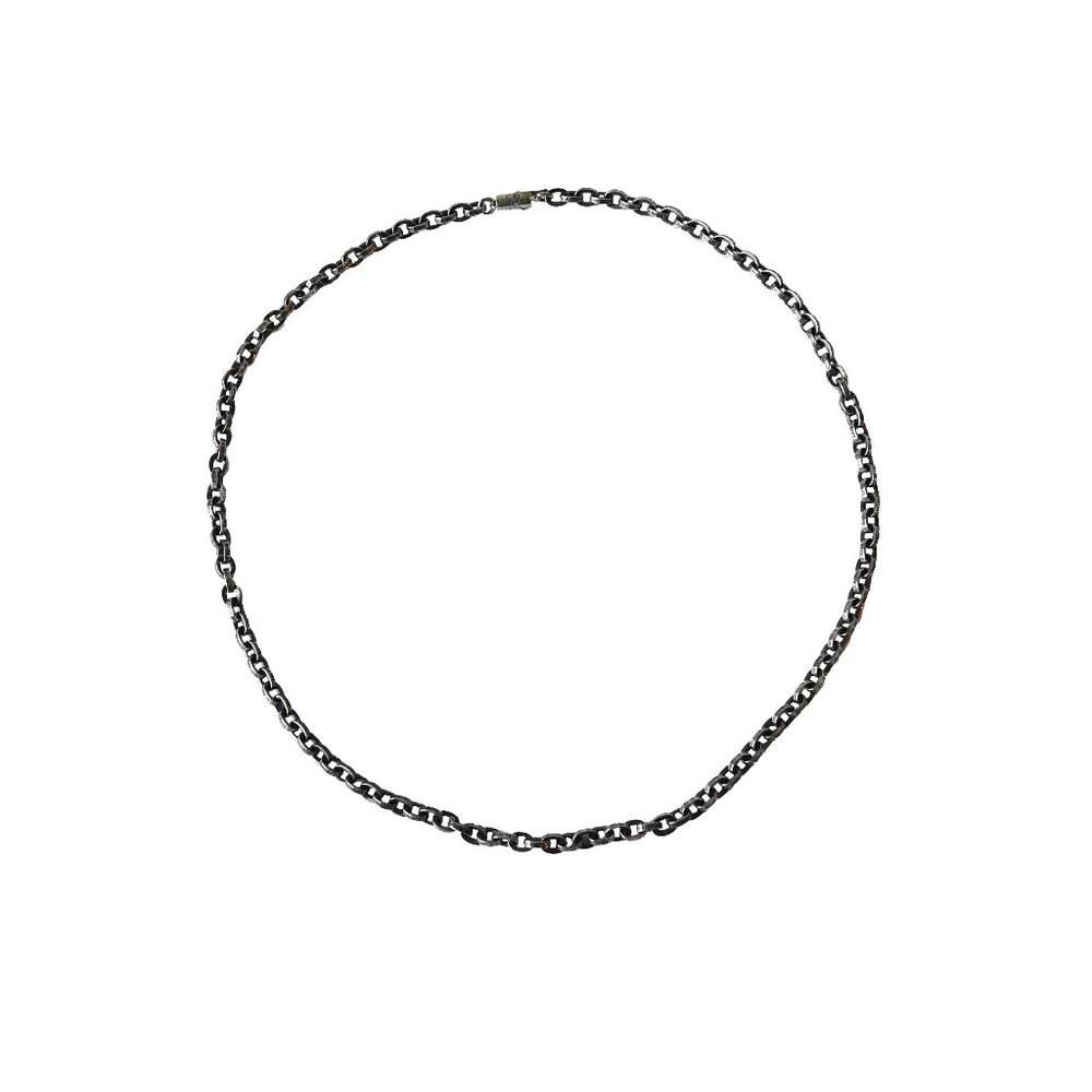 Chrome Hearts Paperclip Link Necklace Silver